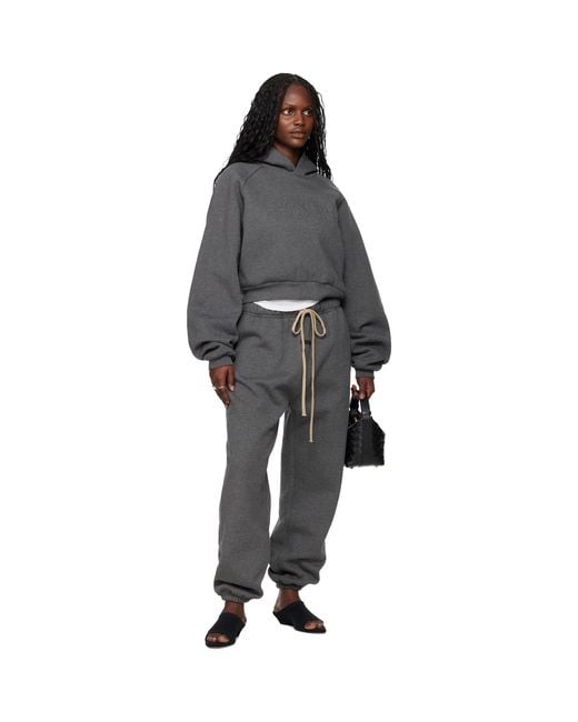 Fear Of God Black Holiday Embossed 90S Raglan Hoodie