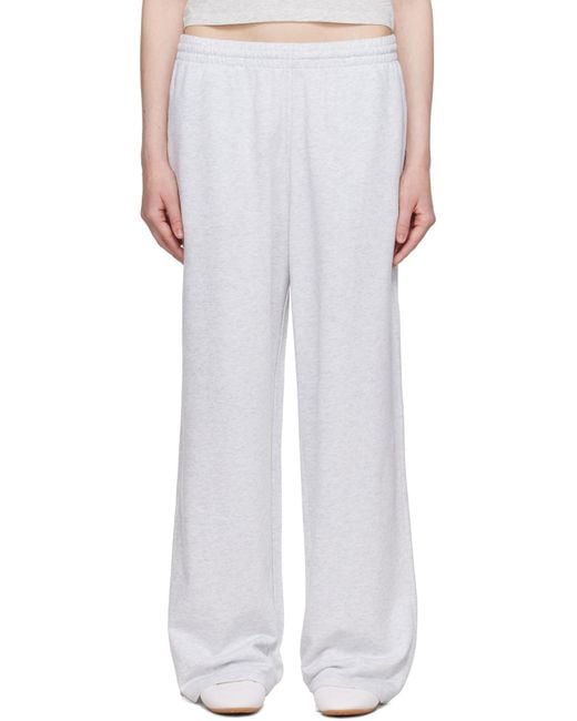 Skims グレー Summer Fleece ストレートレッグ スウェットパンツ White