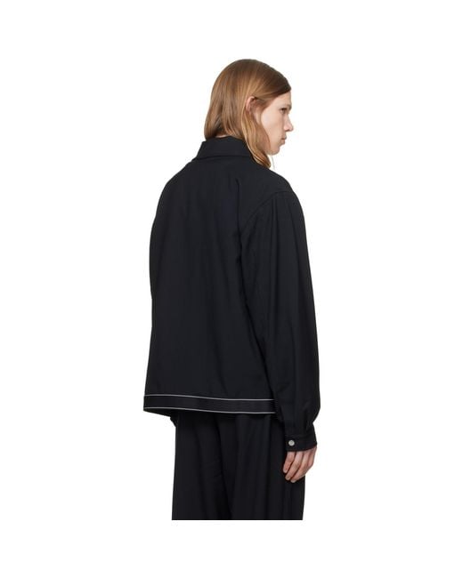 Casablanca Black Tailored Sports Jacket for men