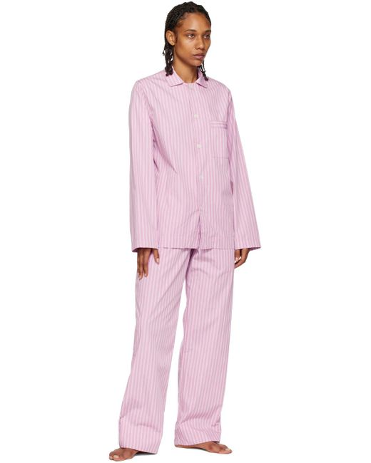 Tekla Striped Pyjama Pants in Pink | Lyst Australia