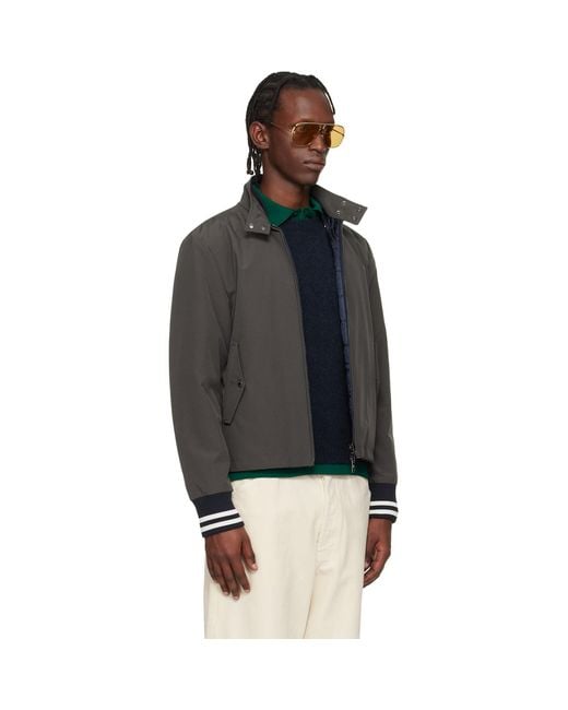 Moncler Black Prieure Reversible Down Bomber Jacket for men
