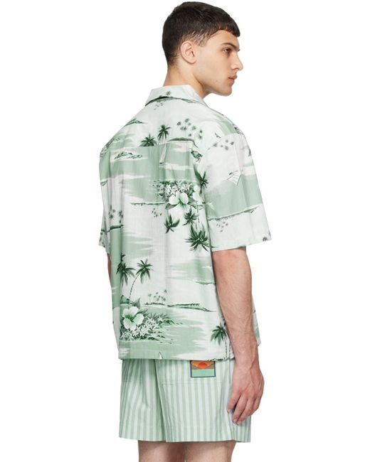 Maison Kitsuné Green Resort Shirt for men
