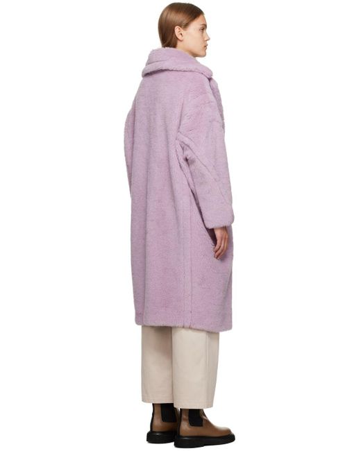 Mauve teddy bear clearance coat