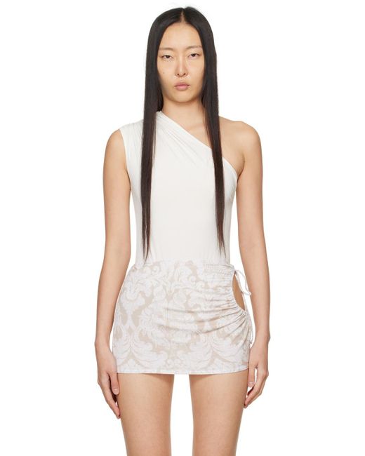 Miaou Black Off-white Jade Bodysuit