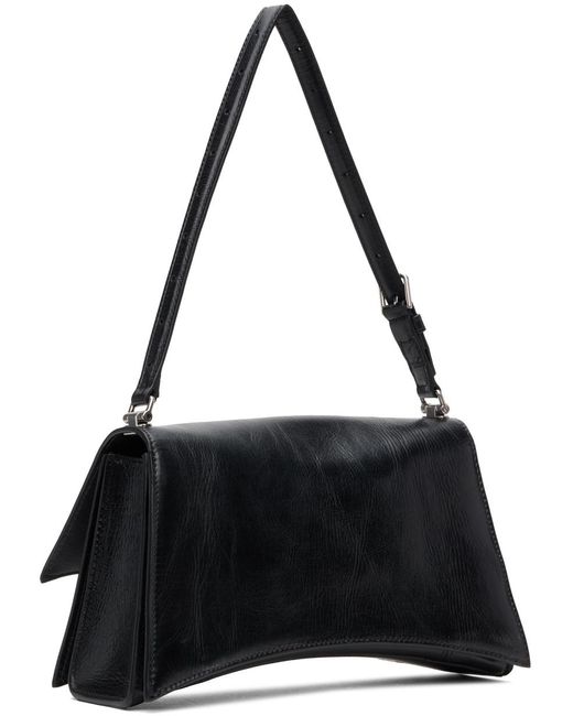 Petit sac à bandoulière crush noir Balenciaga en coloris Black
