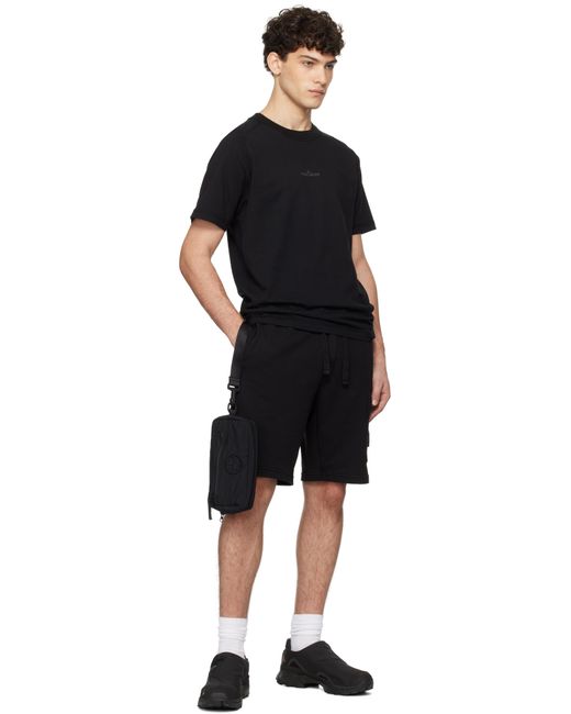 メンズ Stone Island ブラック Nylon Metal Econyl ポーチ Black