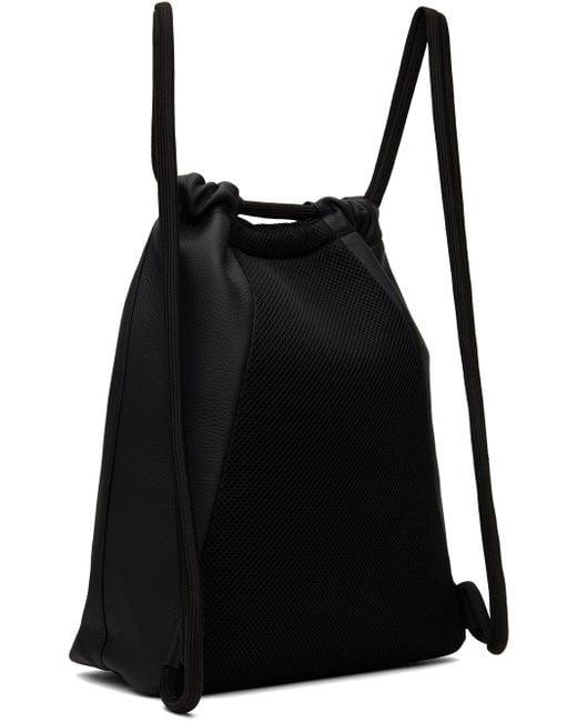 Maison Margiela Black Soft 5ac Drawstring Backpack for men