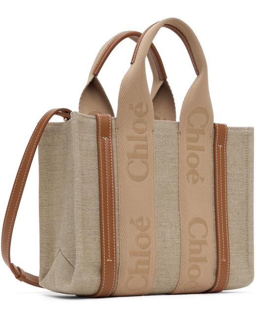 Chloé Brown Small Woody Tote