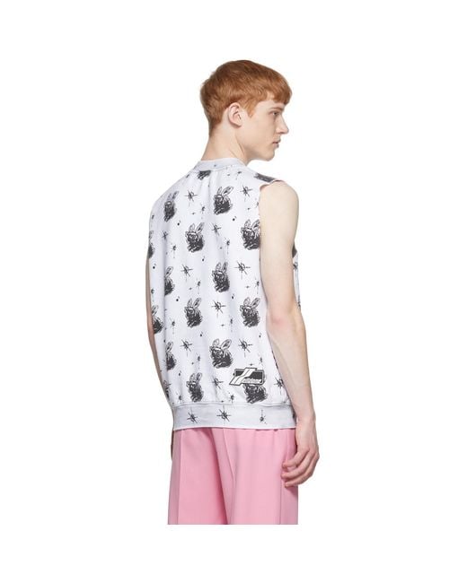 we11done White Cotton Vest for men