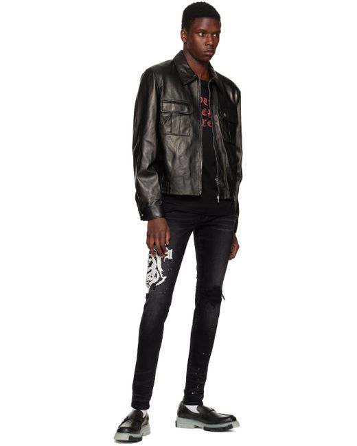 メンズ Amiri Wes Langエディション Reaper ジーンズ Black