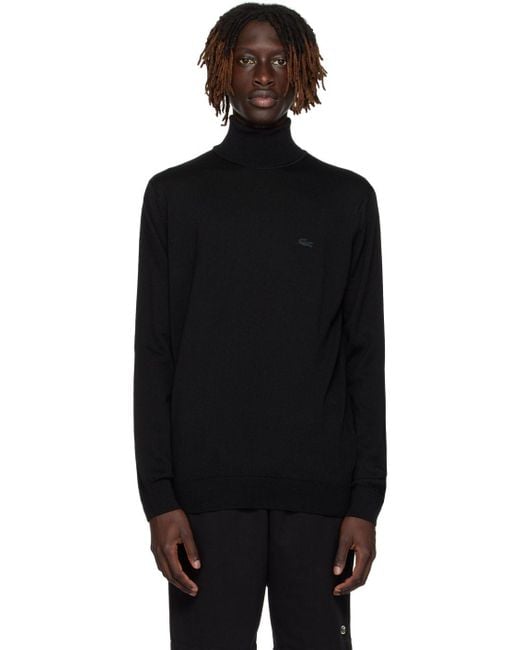 Lacoste black cheap turtleneck