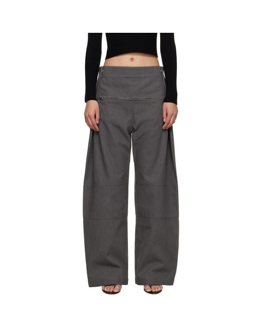 Jean Paul Gaultier Black Zip Denim Trousers