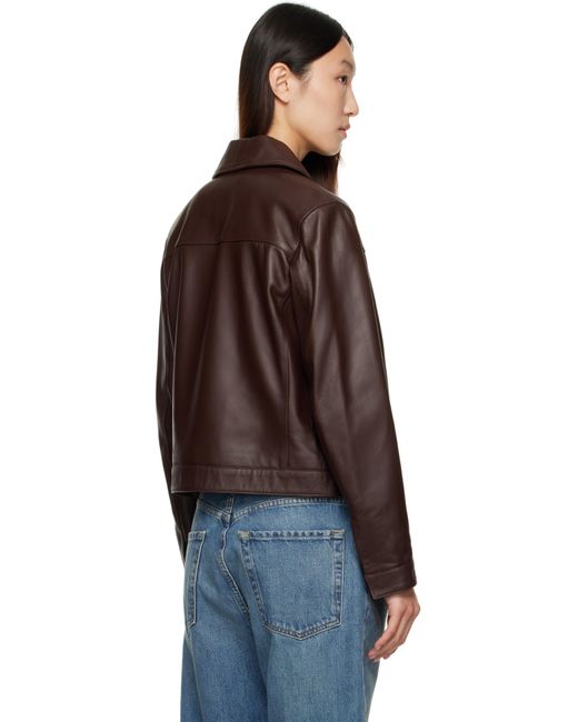 Loulou de Saison Black Ascot Leather Jacket