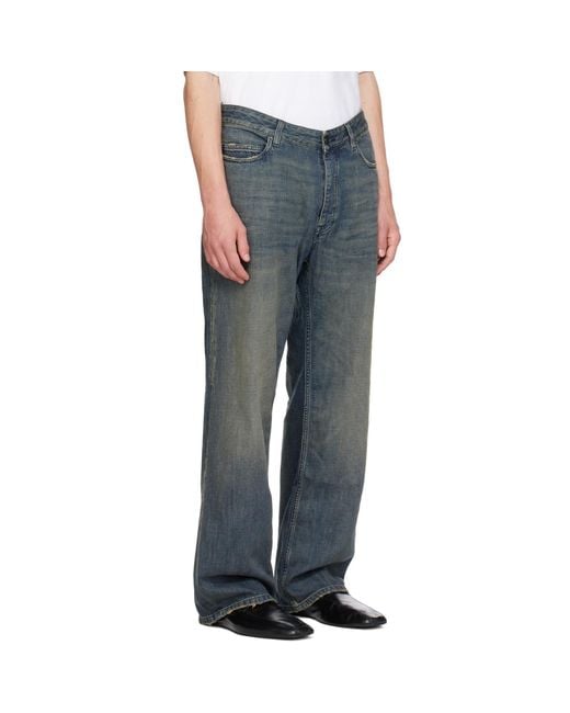 Balenciaga Gray Relaxed Fit Jeans for men