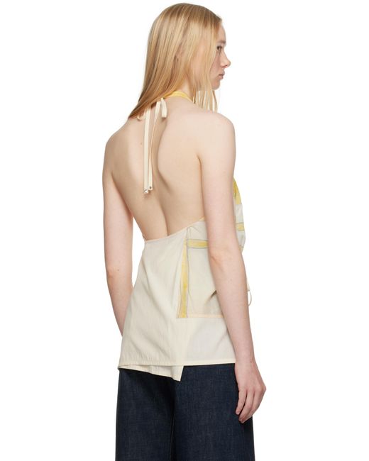 Haut De Style Tablier Blanc Cassé Et Jaune Lemaire en coloris Multicolor