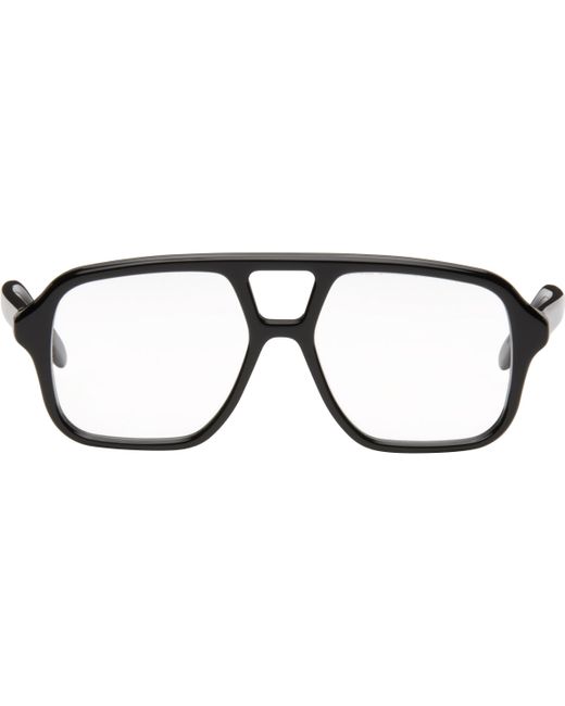 Loewe Black Slim Aviator Glasses