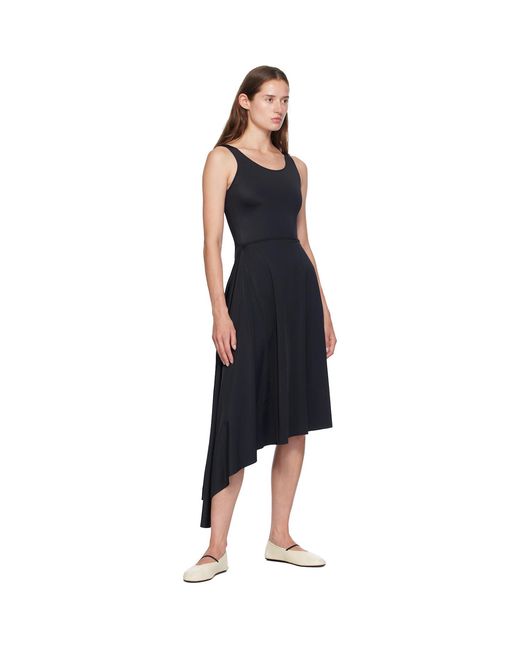 Marie Adam-Leenaerdt Black 'Bathingsuit' Pareo Midi Dress