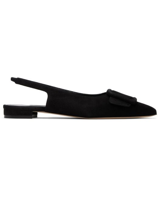 Manolo Blahnik Black Maylura Sandals