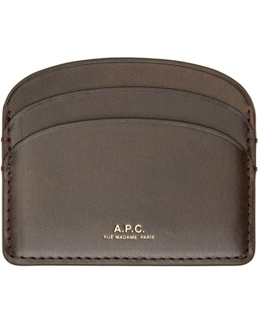 A.P.C. Green Demi-Lune Card Holder
