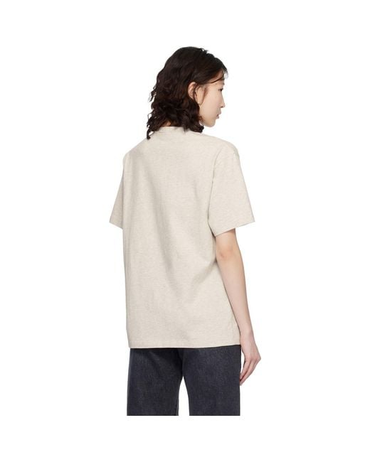 KENZO Natural Paris Wild Tiger' Embroidered Loose T-Shirt