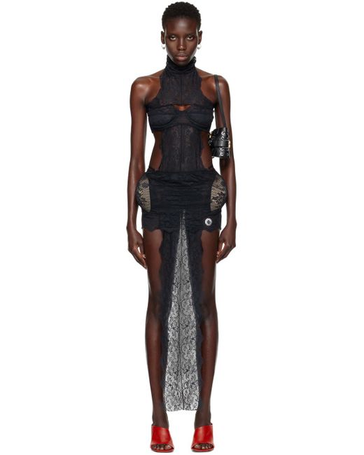 Jean Paul Gaultier Black Shayne Oliver Edition Minidress
