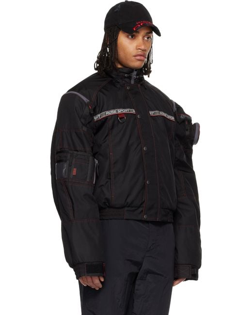 Martine Rose Black Bumbag Jacket for men