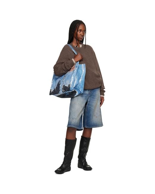 Acne Black Slouch Saddle Tall Boots