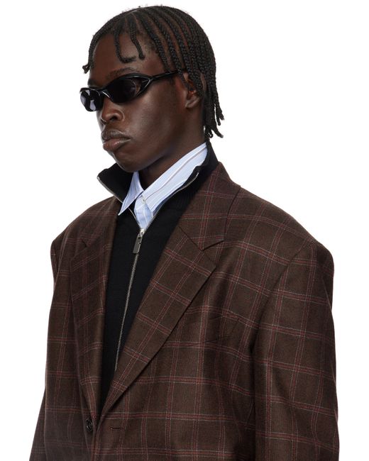 FACTORY900 Black Ssense Exclusive Fa-241 Sunglasses for men