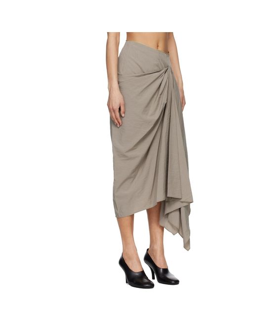 Entire studios Natural Fleur Midi Skirt