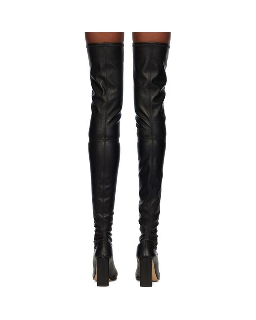Bottega Veneta Black Tripod Over-the-knee Boots
