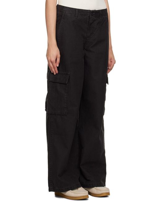 Levi's Black baggy Cargo Pants Lyst