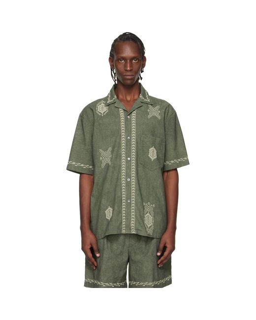 Isabel Marant Green Zekim Shirt for men