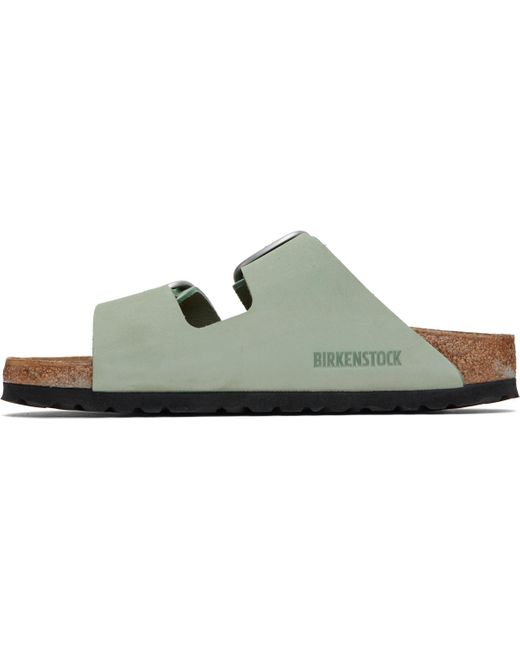 Birkenstock グリーン Arizona Big Buckle ナロー サンダル Black