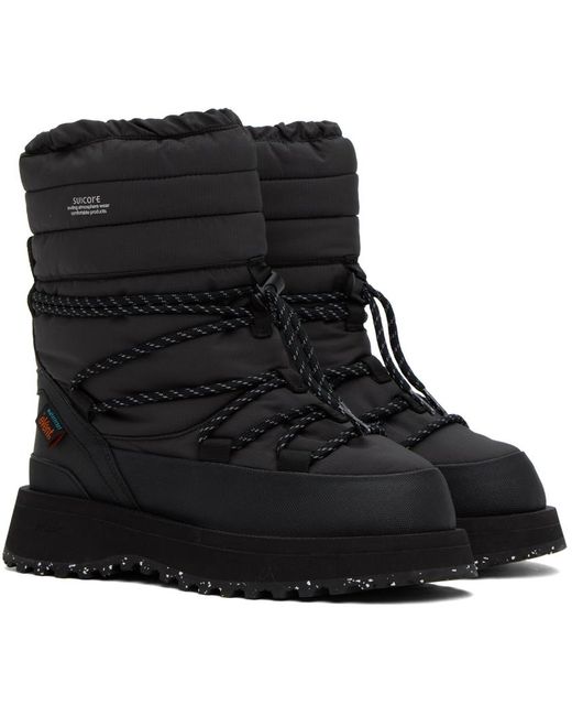 Suicoke Black Bower-evab-hi-lace Boots