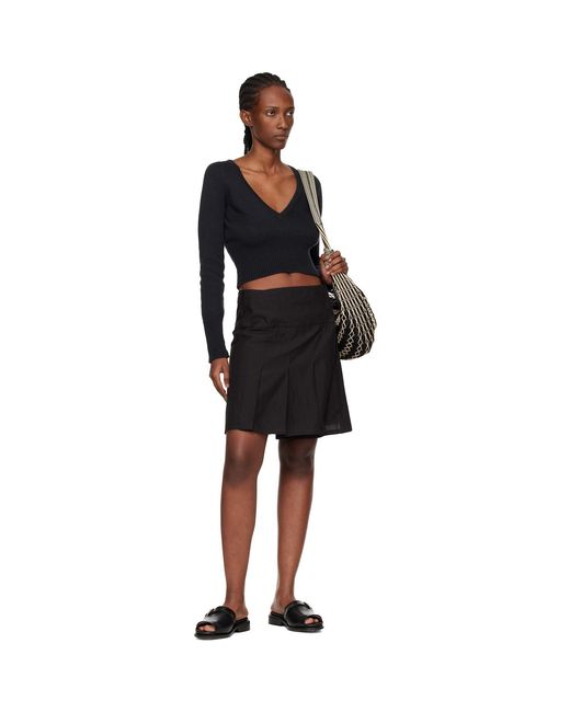 Our Legacy Black Sharp V-neck Sweater
