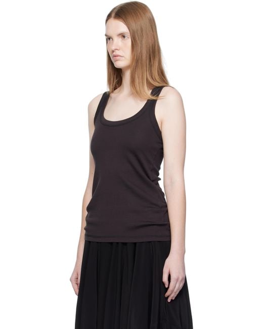 Lemaire ブラック リブタンクトップ Black