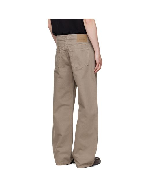 AMI Multicolor Cotton Large Fit Jeans for men