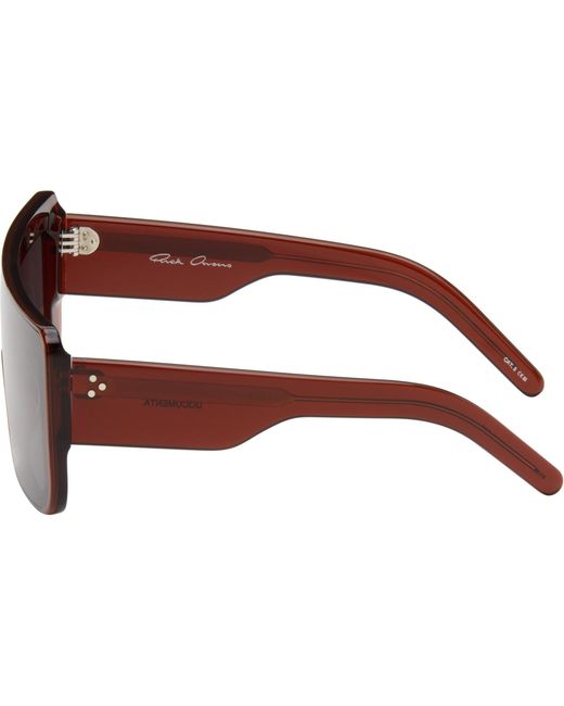 Rick Owens Gray Tower Documenta Sunglasses for men