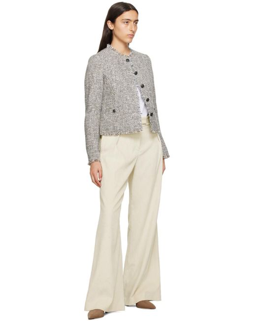 Rag Off White Rag & Bone Off-white Bennett Trousers in Natural | Lyst