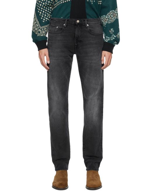 PS by Paul Smith Black Gray Faded Jeans for men