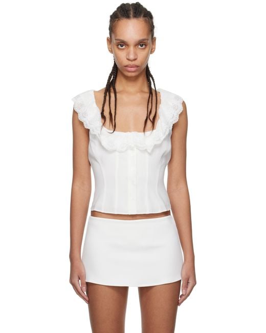 GUIZIO White Paloma Top