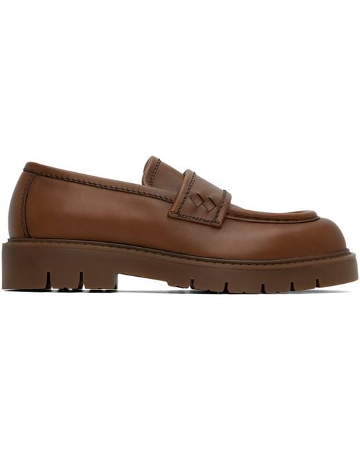 Bottega Veneta Black Haddock Loafers for men