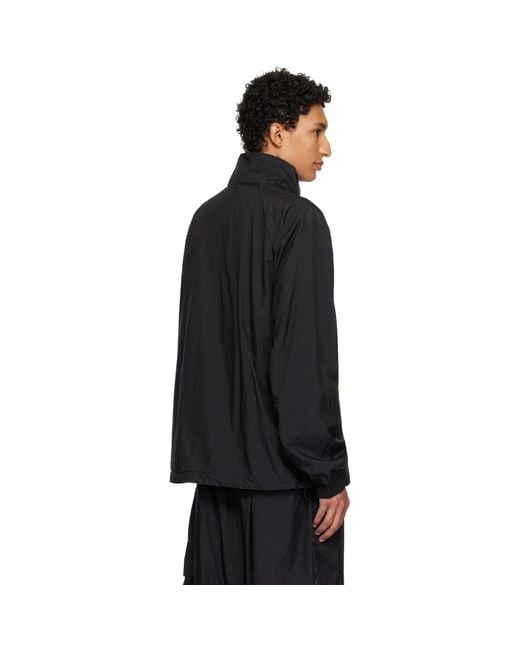 Y-3 Black Gradient 3-Stripes Nylon Track Jacket for men