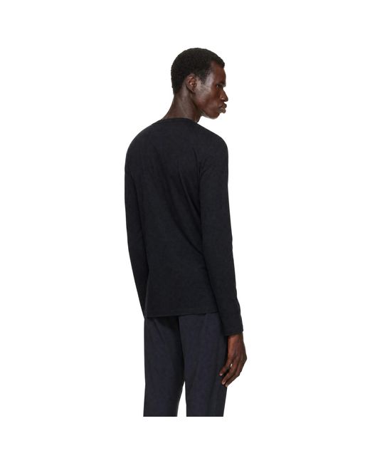 Veilance Black Frame Ls T-Shirt for men