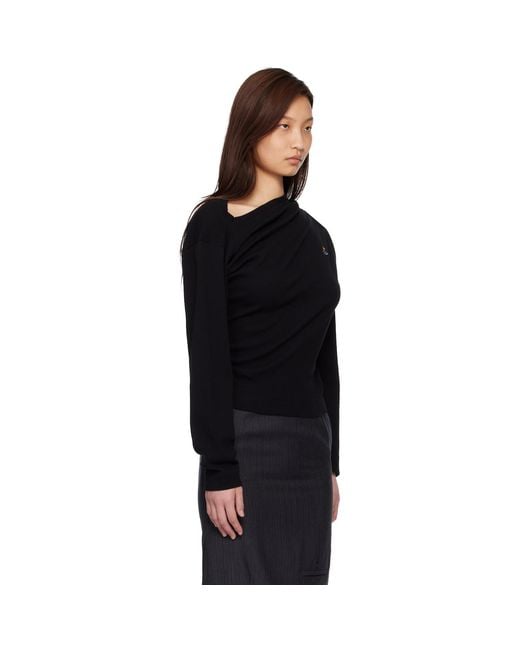 Vivienne Westwood Black Long Sleeve Hebo Top