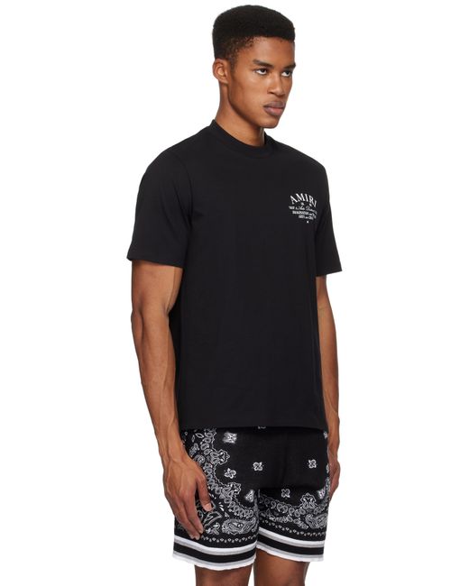 メンズ Amiri ブラック Arts District Tシャツ Black