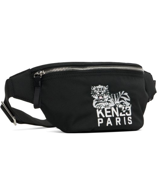 KENZO Black Paris Happy Tiger' Belt Bag for men