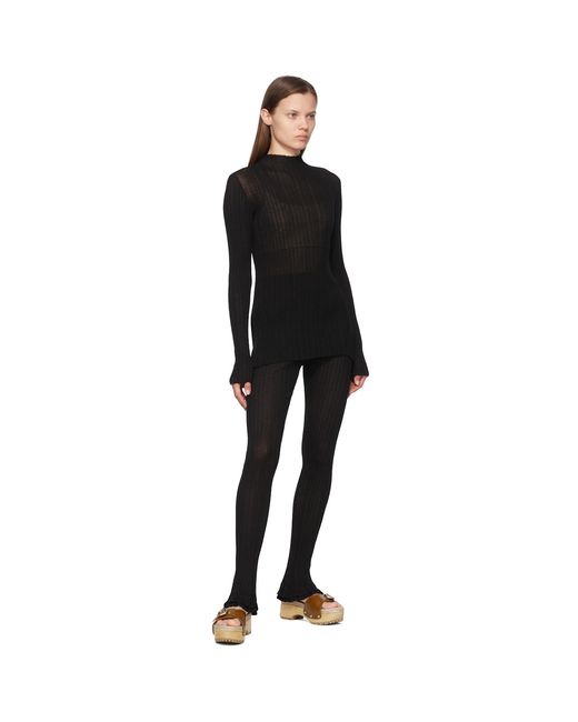 3.1 Phillip Lim Black Cotton Lounge Pants