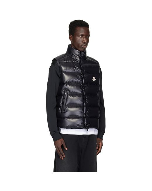 Moncler Black Tibb Down Vest for men