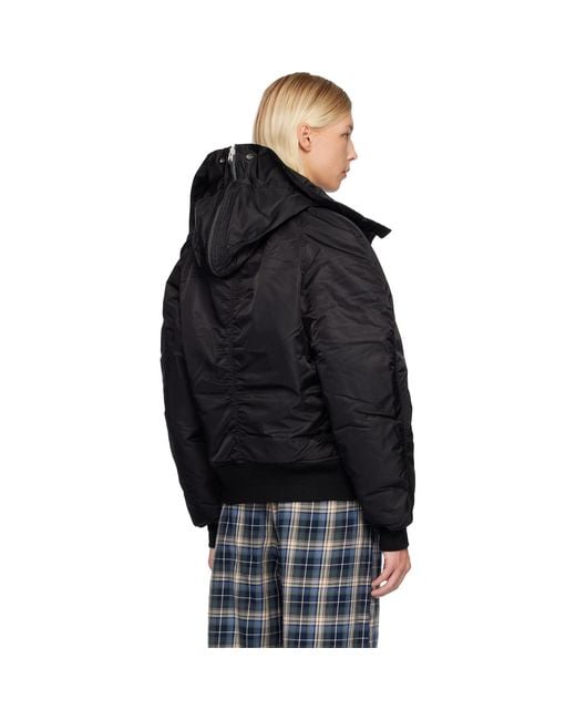 ERL Black Flight Bomber Jacket